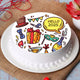 Festive New Year Chocolate Photo Cake - Celebrate 2025
