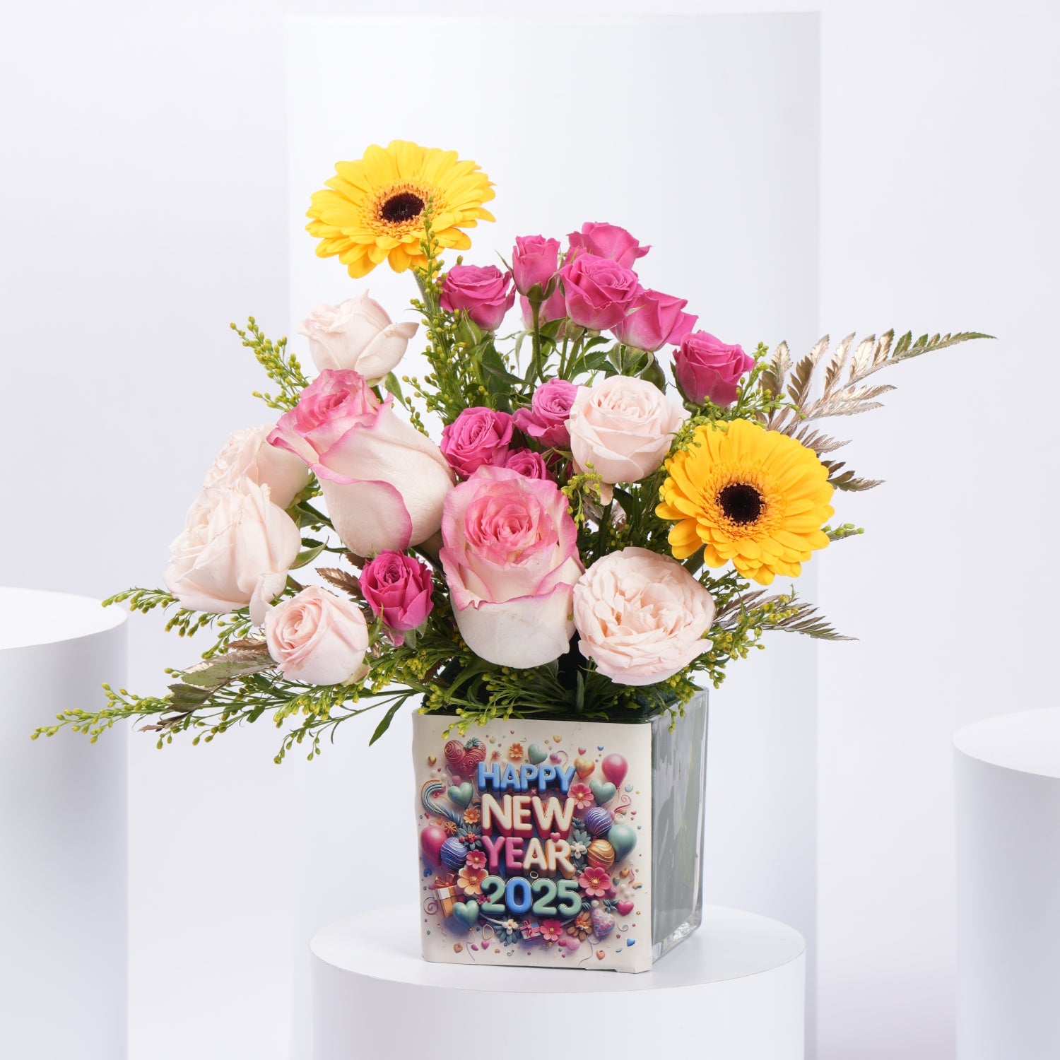 New Year Flowers Vase