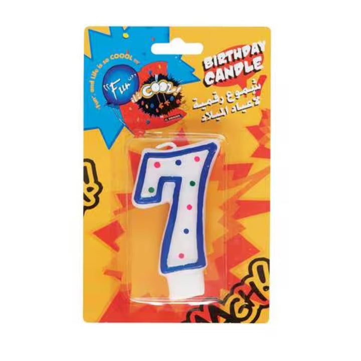 شمعة عيد ميلاد رقم 7