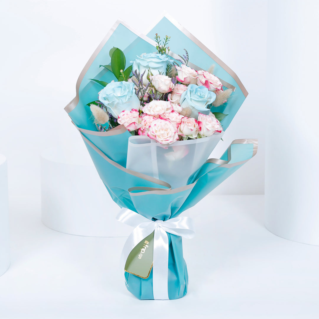 Ocean Breeze Bouquet - A Refreshing Floral Symphony