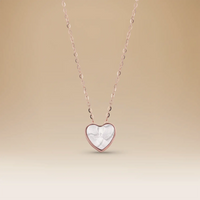 قلادة أومنيا أوريا ذهب أبيض عيار 18 مع قلادة ماسية