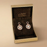 أقراط سيليستي أومنيا المميزة من الذهب الوردي عيار 18 والألماس