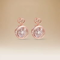 أقراط سيليستي أومنيا المميزة من الذهب الوردي عيار 18 والألماس