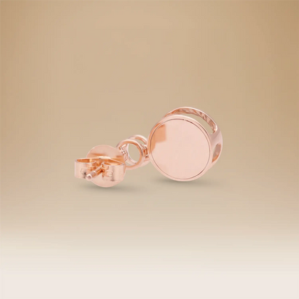 Omnia Celeste 18K Rose Gold & Diamond Signature Earrings