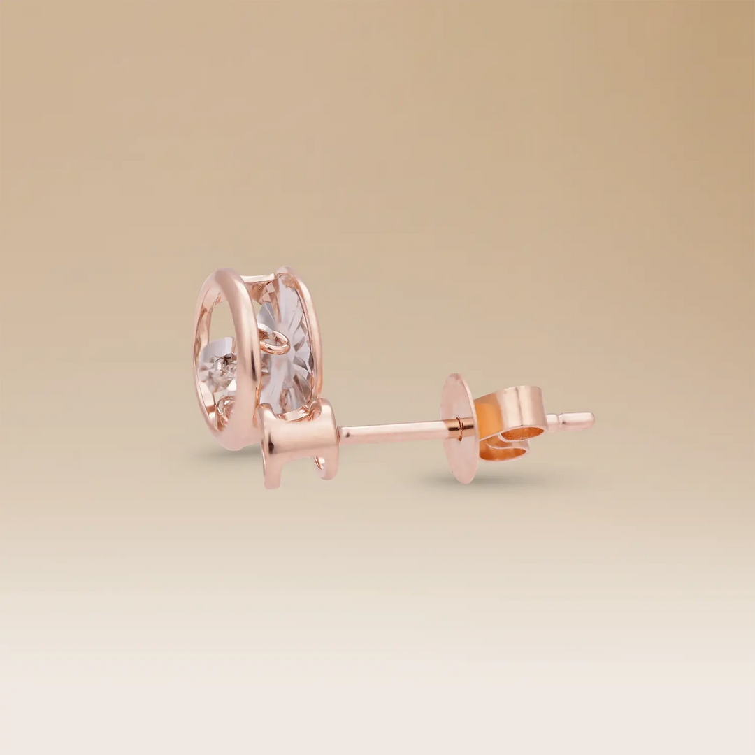 أقراط سيليستي أومنيا المميزة من الذهب الوردي عيار 18 والألماس