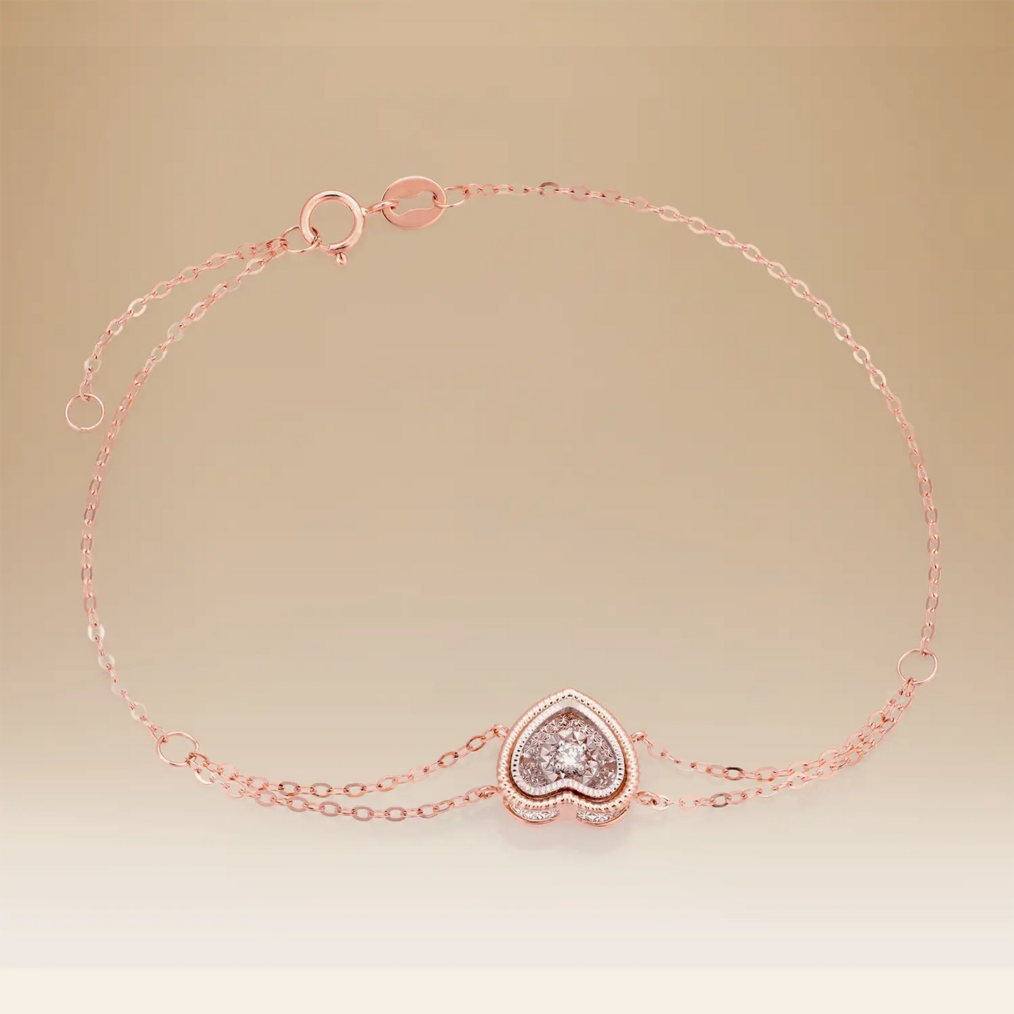 Omnia Eternal Glow Bracelet in 18K Rose Gold with Diamonds