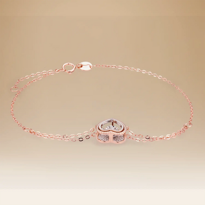 Omnia Eternal Glow Bracelet in 18K Rose Gold with Diamonds