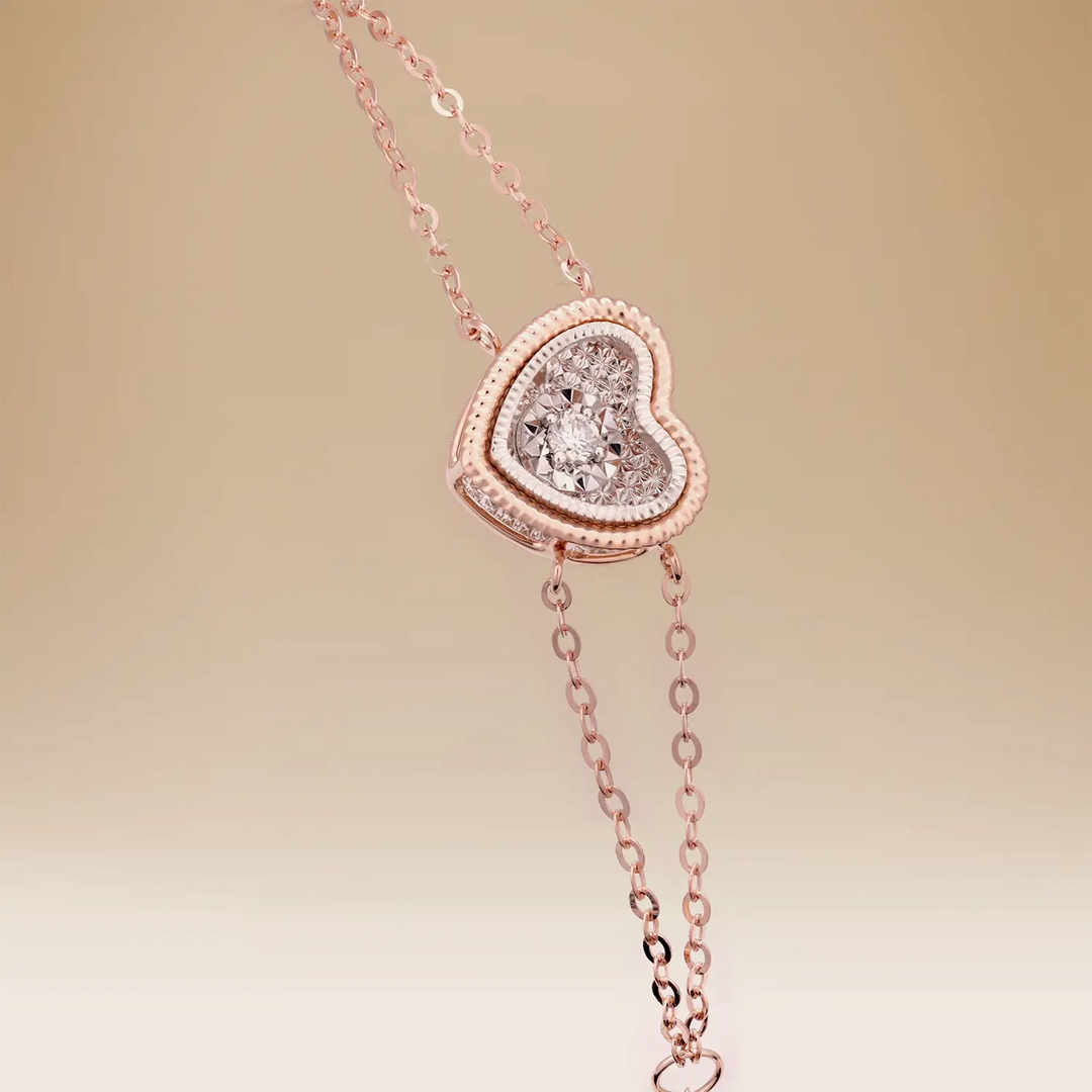 Omnia Eternal Glow Bracelet in 18K Rose Gold with Diamonds