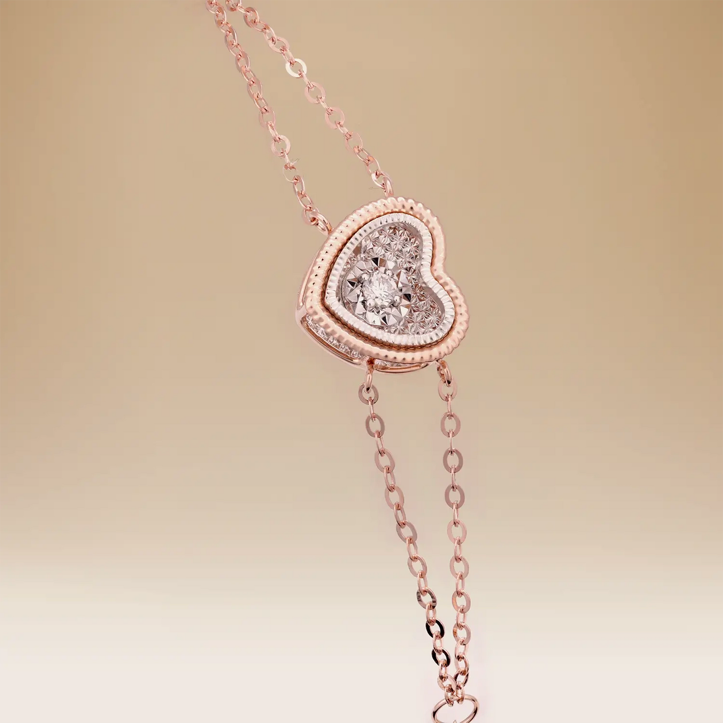 Omnia Eternal Glow Bracelet in 18K Rose Gold with Diamonds