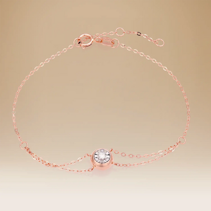 Omnia Radiance 18K Rose Gold & Diamond Bracelet