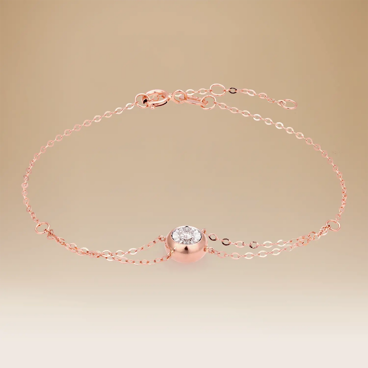 Omnia Radiance 18K Rose Gold & Diamond Bracelet