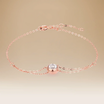 Omnia Radiance 18K Rose Gold & Diamond Bracelet