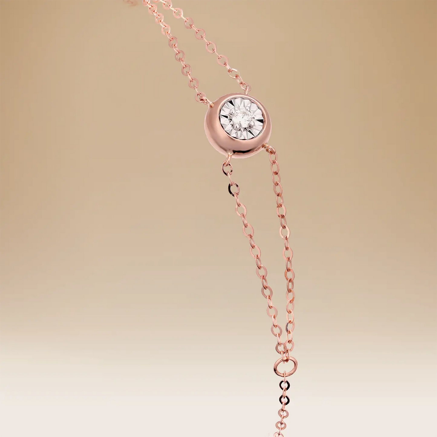 Omnia Radiance 18K Rose Gold & Diamond Bracelet