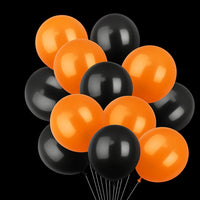 بالونات الهيليوم البرتقالية والسوداء للحفلات الاحتفالية