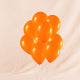 Vibrant Orange Helium Latex Balloons - Pack of 10 for Parties