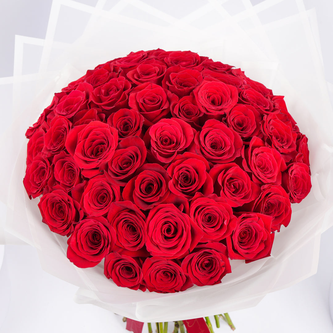 Elegant Red Roses Graduation Bouquet - Celebrate Achievement