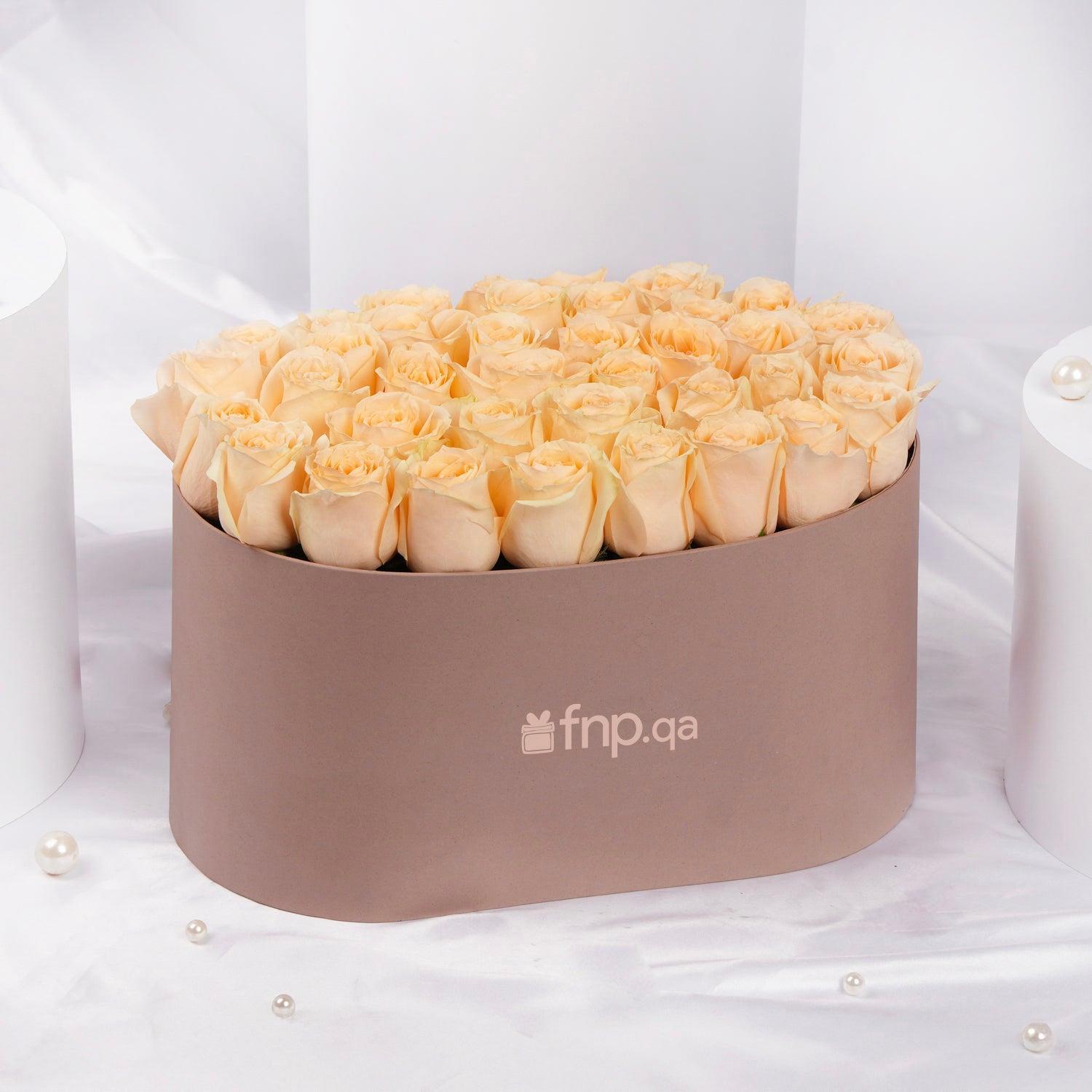 Peach Love Arrangement I 40 Roses