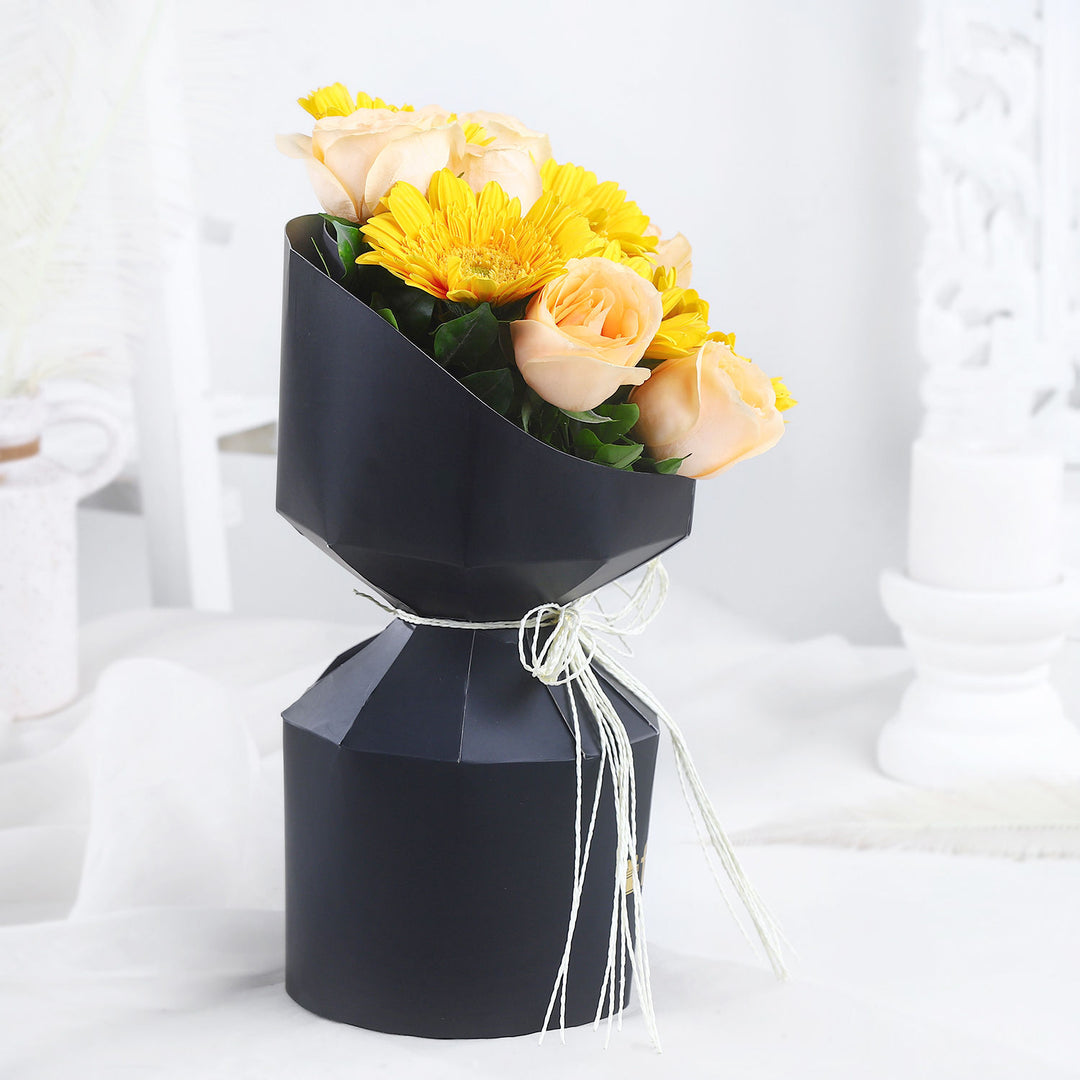 Peachy Gerbera Delight Bouquet | Perfect Graduation Gift