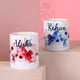 Elegant Personalized Name Couple Mugs - Set of 2 Ceramic Cups
