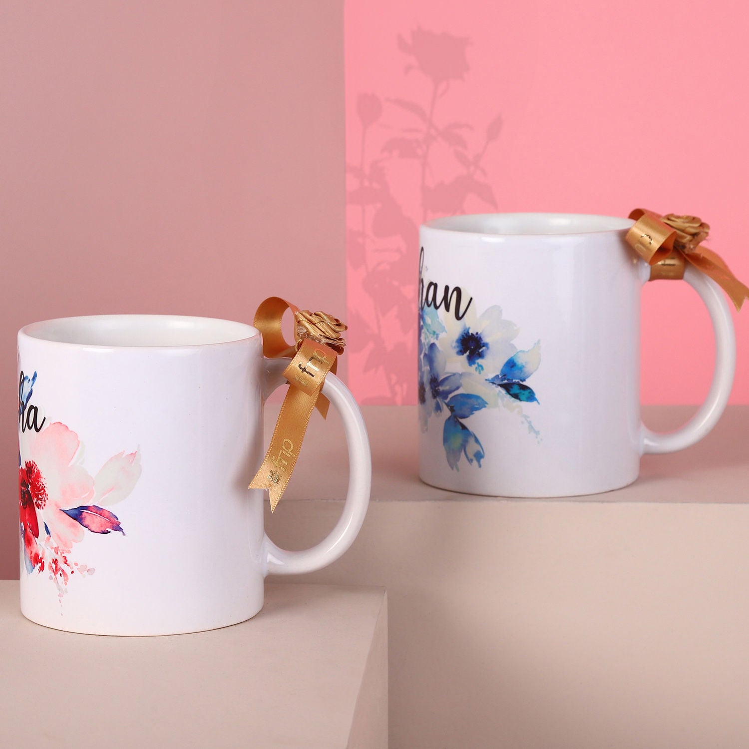 Personalised Name Couple Mugs