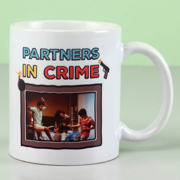 Customized 'Partners In Crime' Ceramic Mug - Perfect Gift for Friends