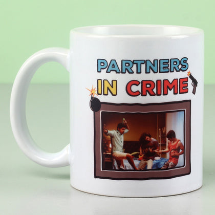 Customized 'Partners In Crime' Ceramic Mug - Perfect Gift for Friends