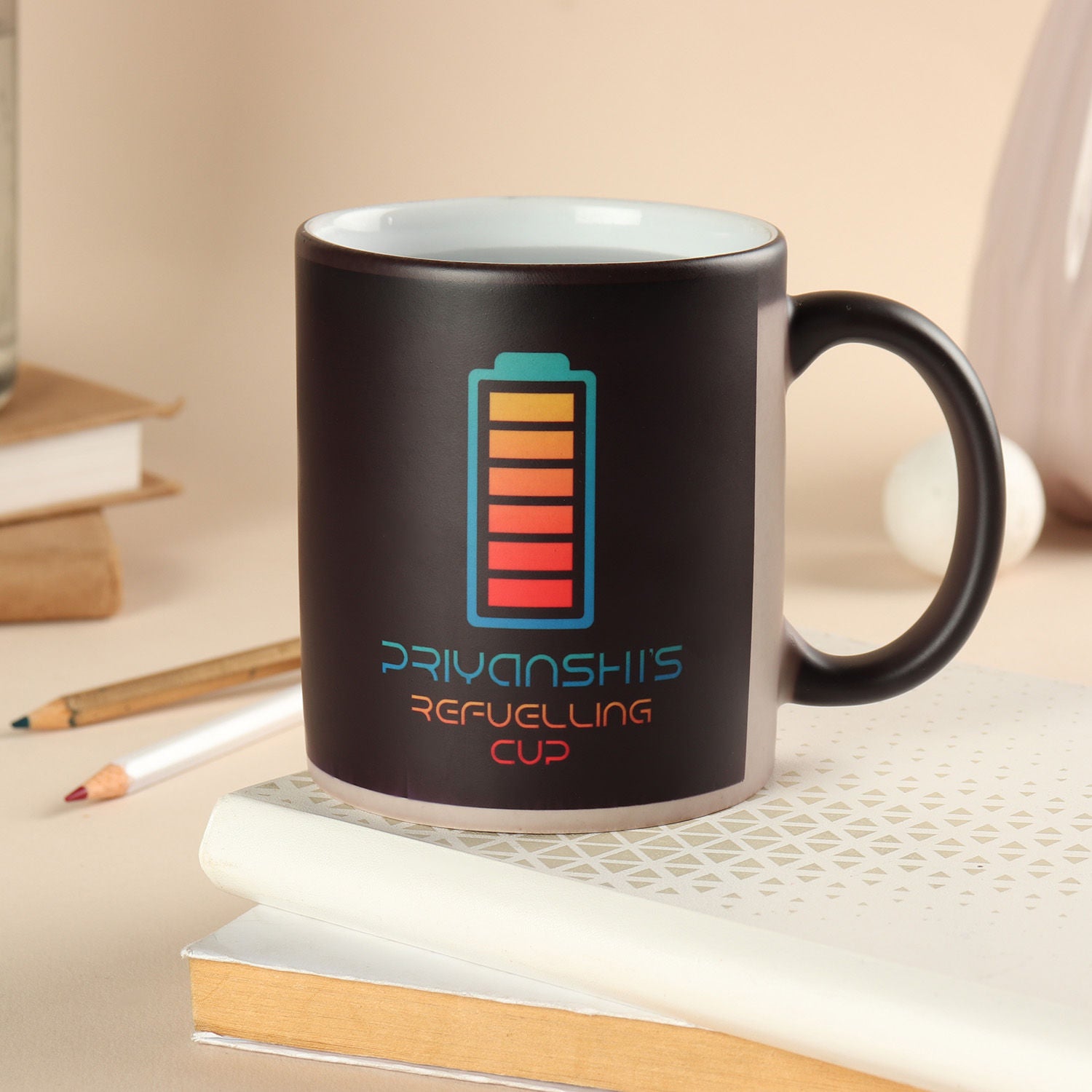 Personalised Refuelling Club Magic Mug