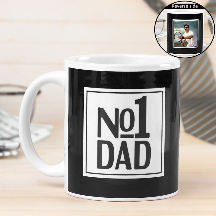 Personalized No.1 Dad Photo Mug - Perfect Gift for Fathers
