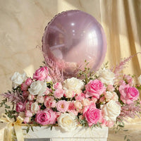 Luxurious Pink Pearl Celebration Box with Roses, Cupcakes & Perfume