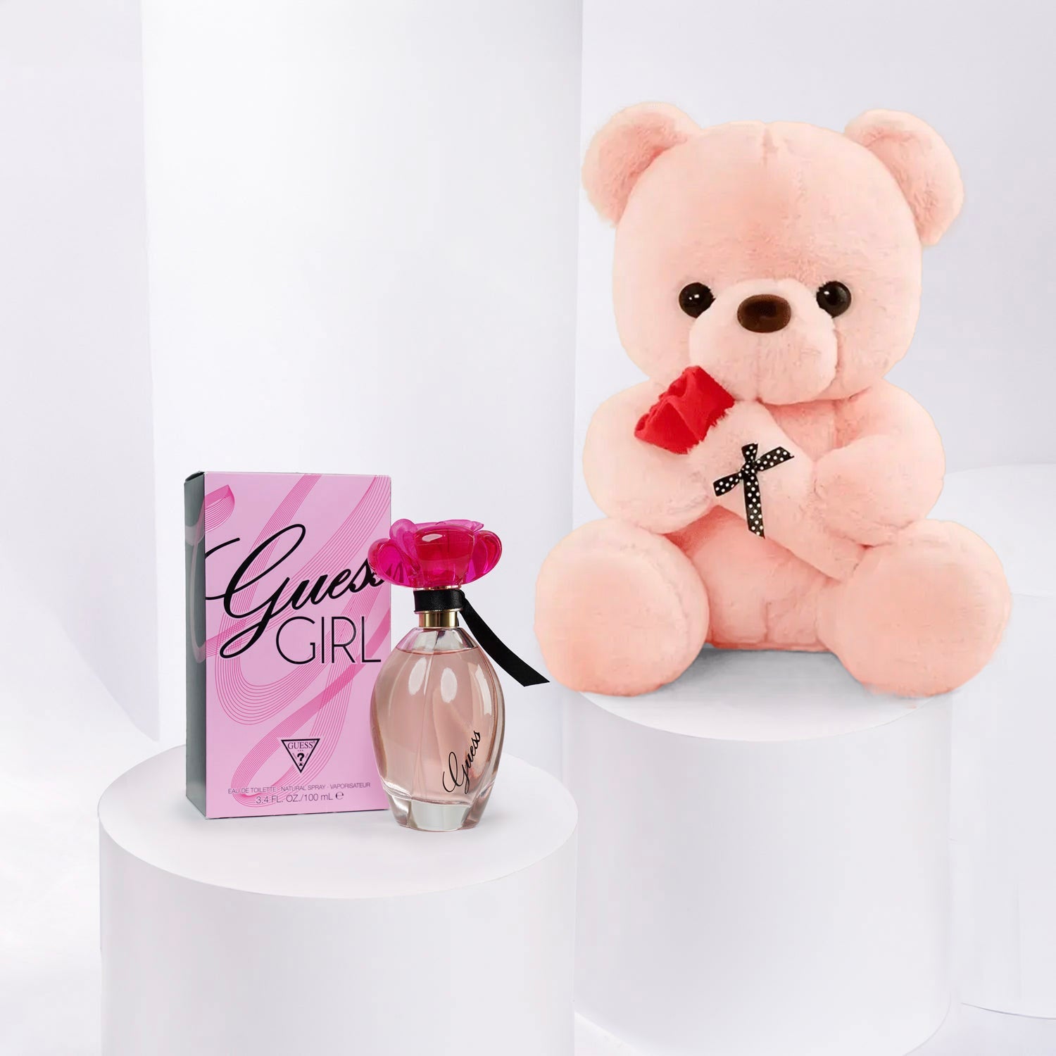 Pink Teddy with Guess EDT Girl 100ml
