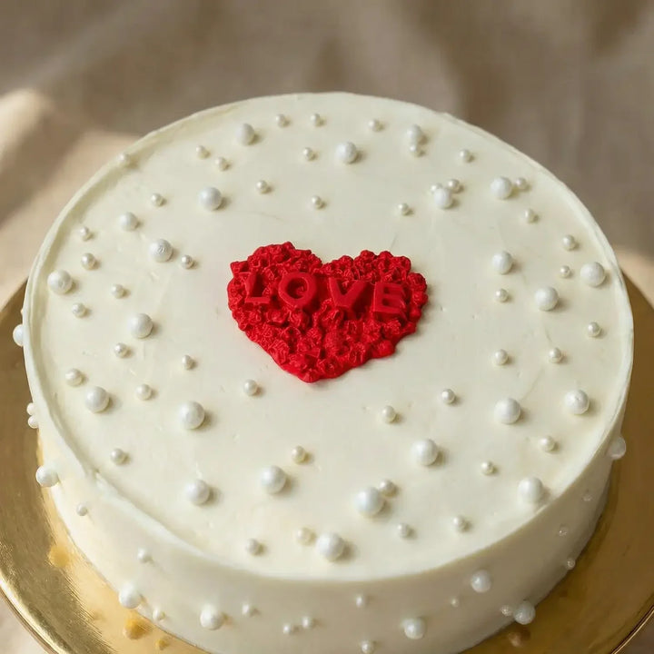 كيكة عيد الحب بالشوكولاتة قلب نقي