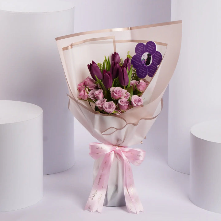 Luxe Purple Whisper Bouquet for Her