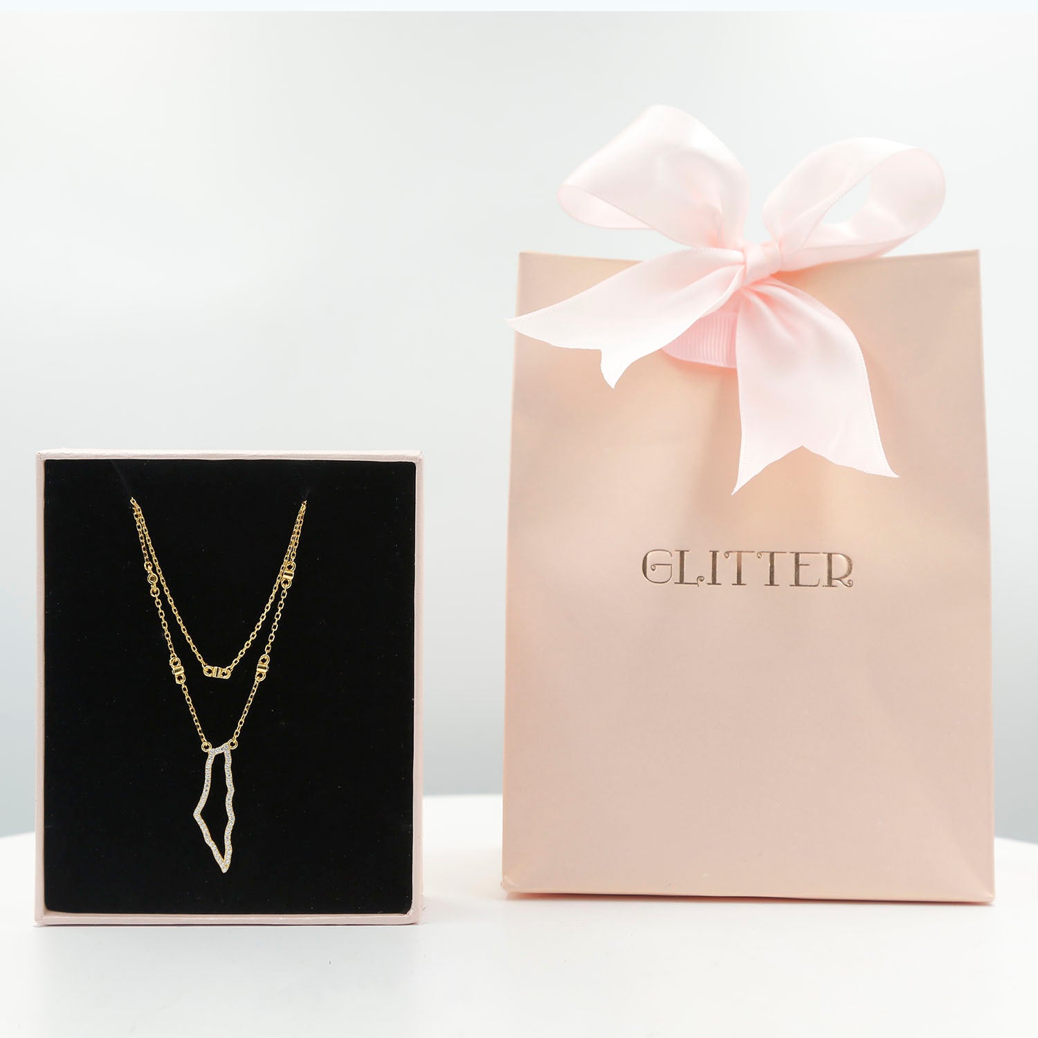 Palestine Double Chain Necklace