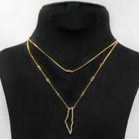 Elegant Palestine Double Chain Necklace by Glitter