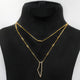 Elegant Palestine Double Chain Necklace by Glitter