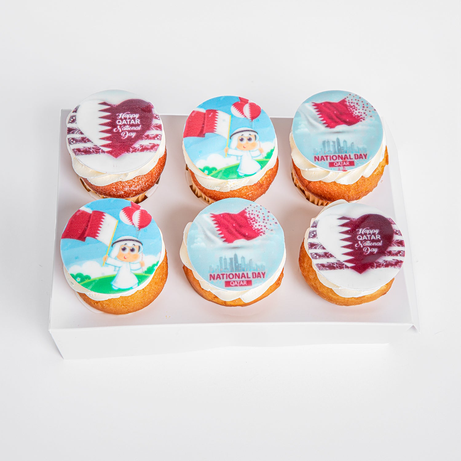 Qatar National Day Cup Cakes