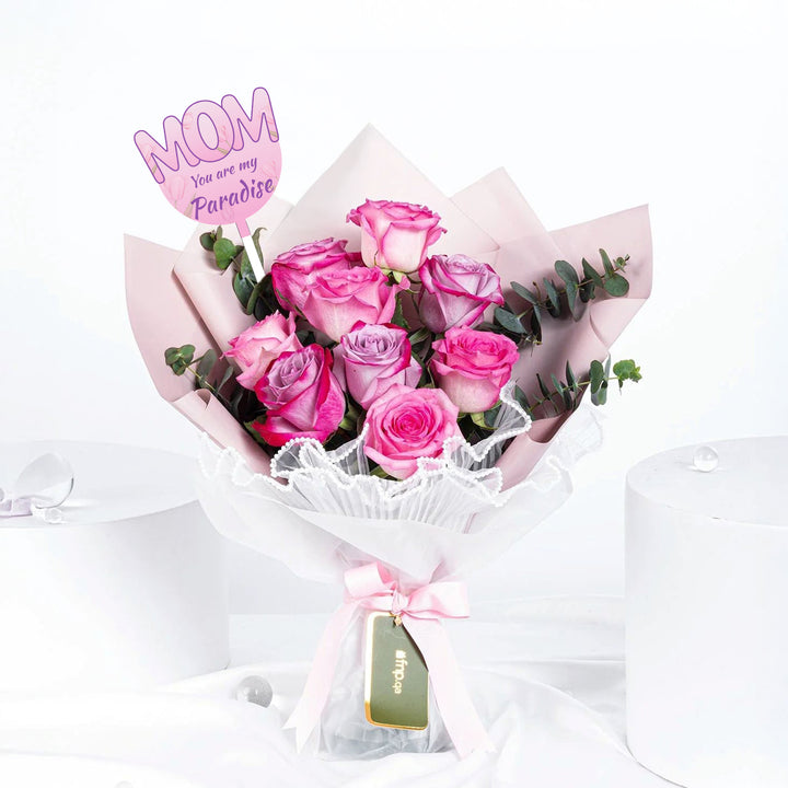 Queen's Elegant Roses Bouquet | Mother's Day Topper