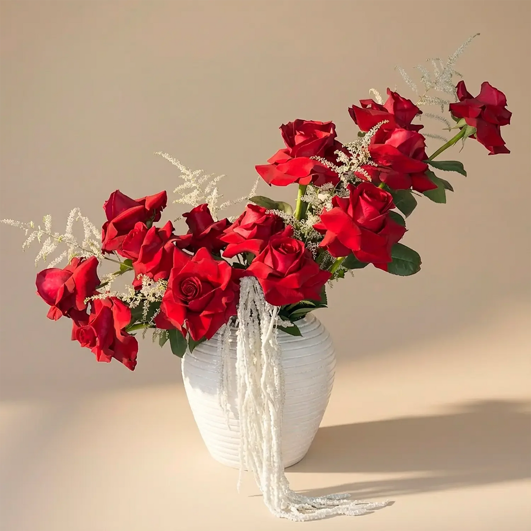Elegant Red Reverie Floral Arrangement