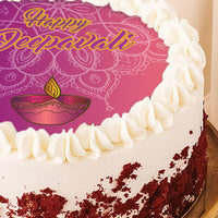 Red Velvet Cake For Diwali Wish