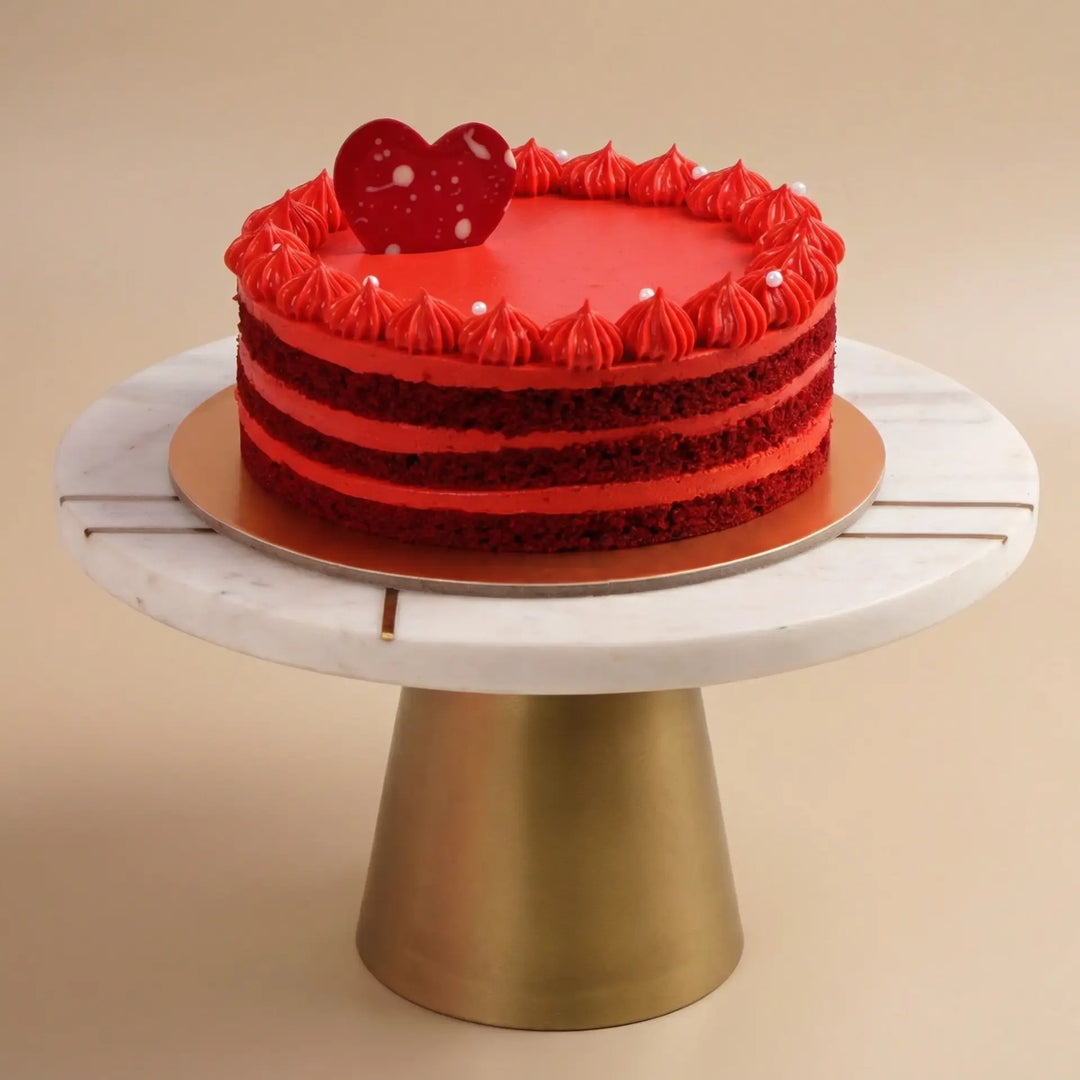 Heartfelt Red Velvet Indulgence Cake - Perfect for Sharing