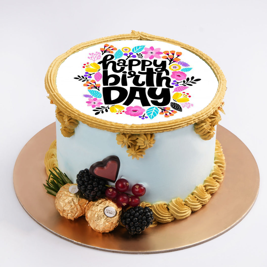 Delightful Birthday Symphony Chocolate Cake