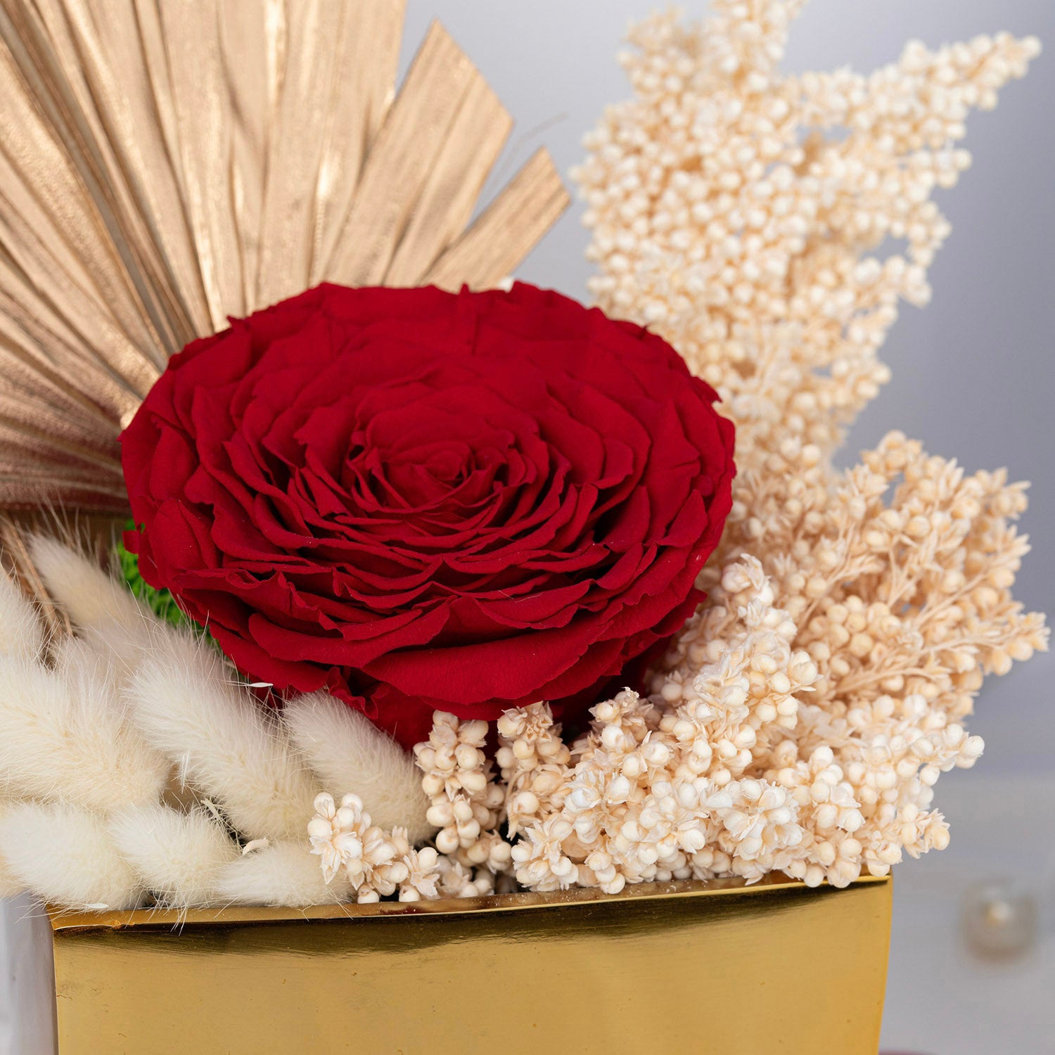 Regal Red Forever Rose Vase