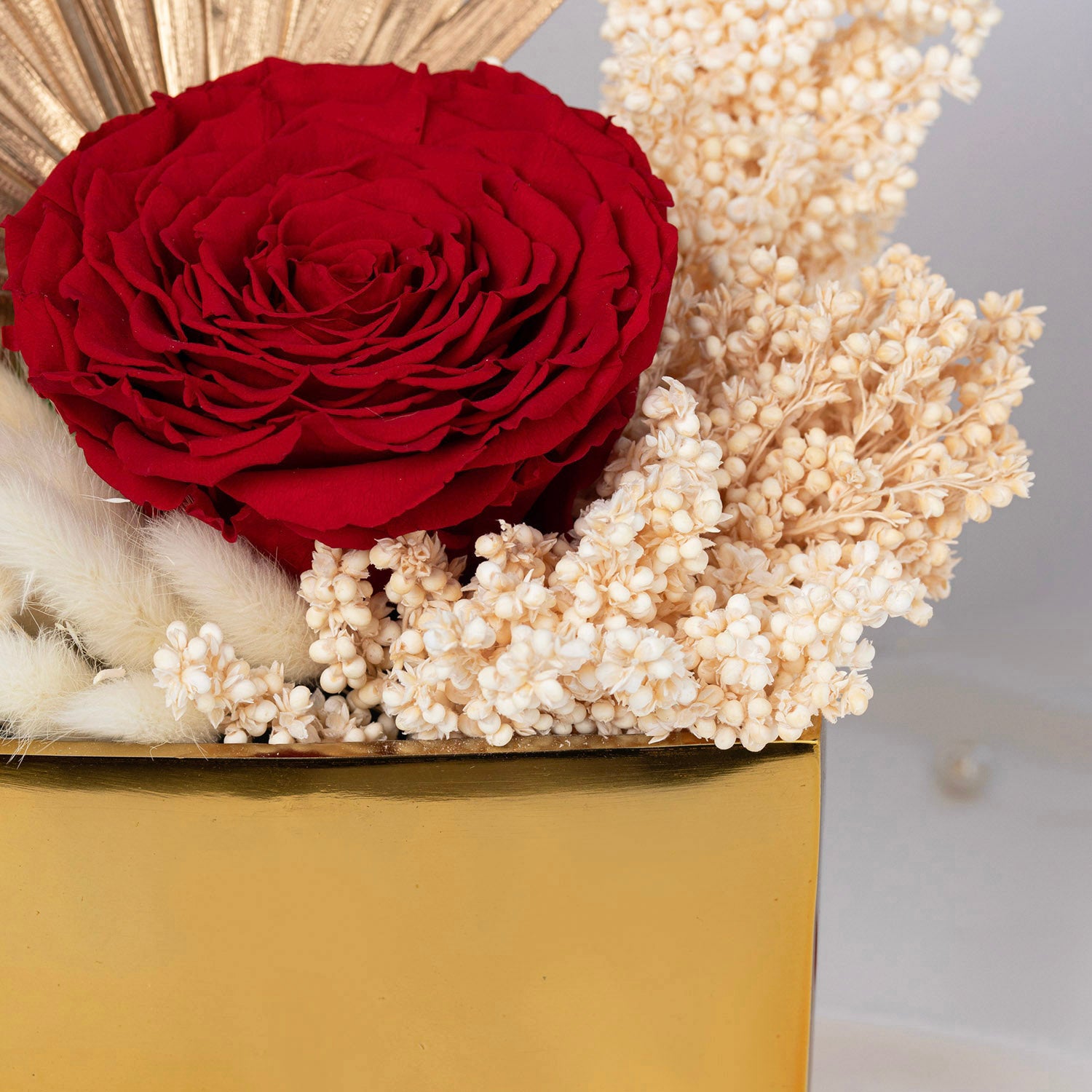 Regal Red Forever Rose Vase