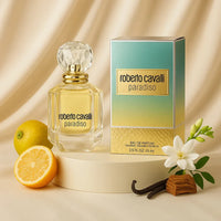 Roberto Cavalli Paradiso EDP with Elegant Pink Rose Bouquet