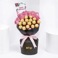 Roses & Rocher Birthday Bouquet