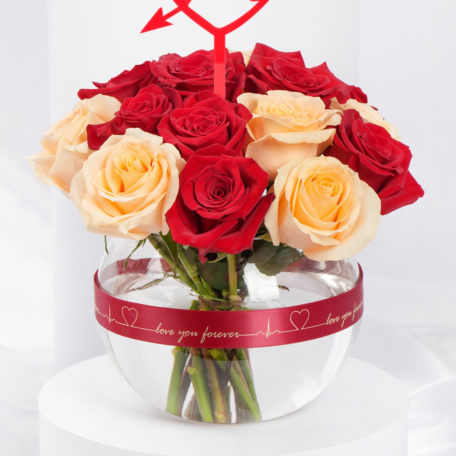 Roses Symphany For Valentines | Red Love Topper