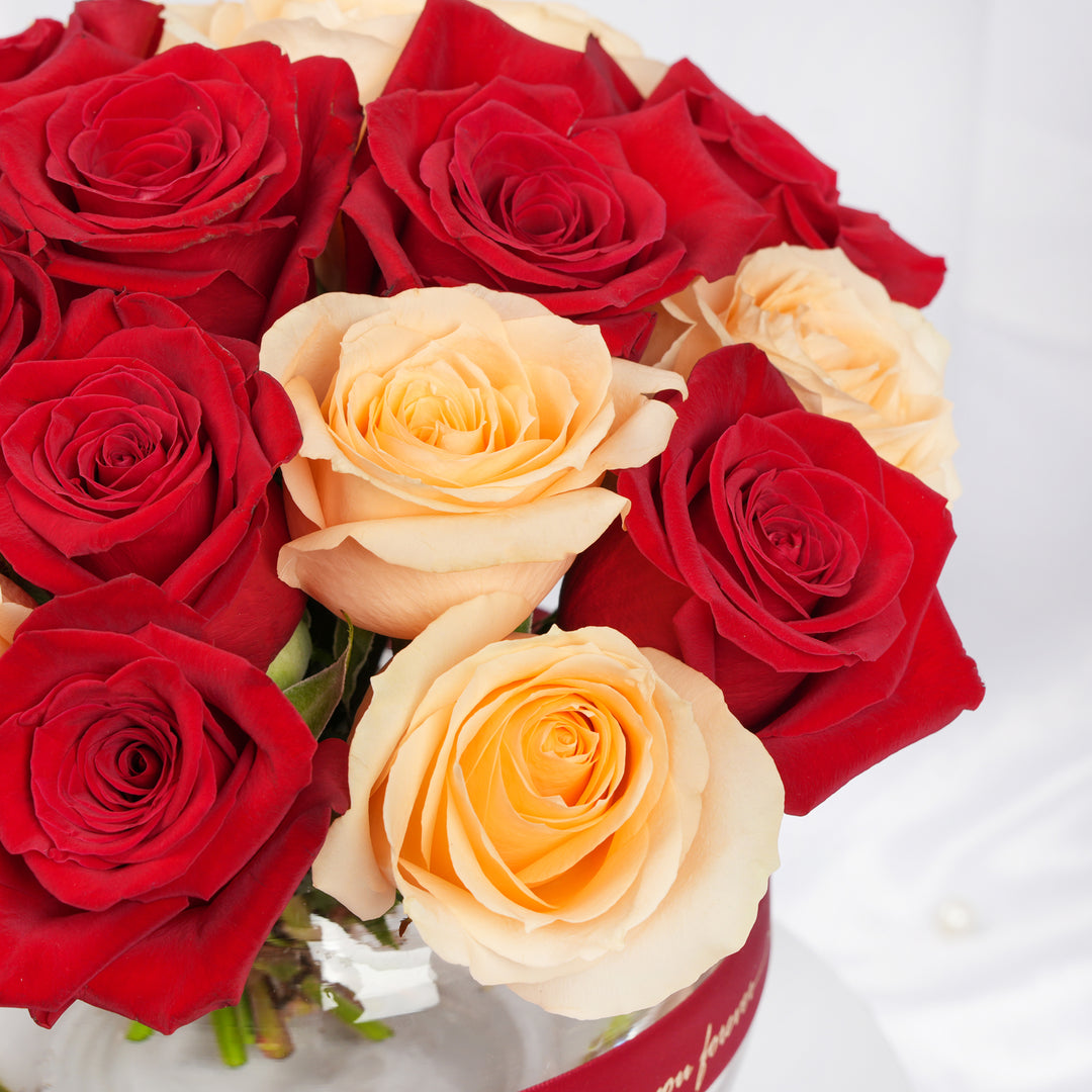 Valentine's Symphony: A Harmonious Bouquet of Roses