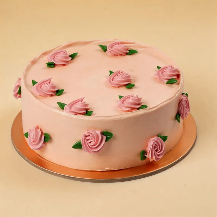 Rosy Charm Celebration Cake 1 Kg