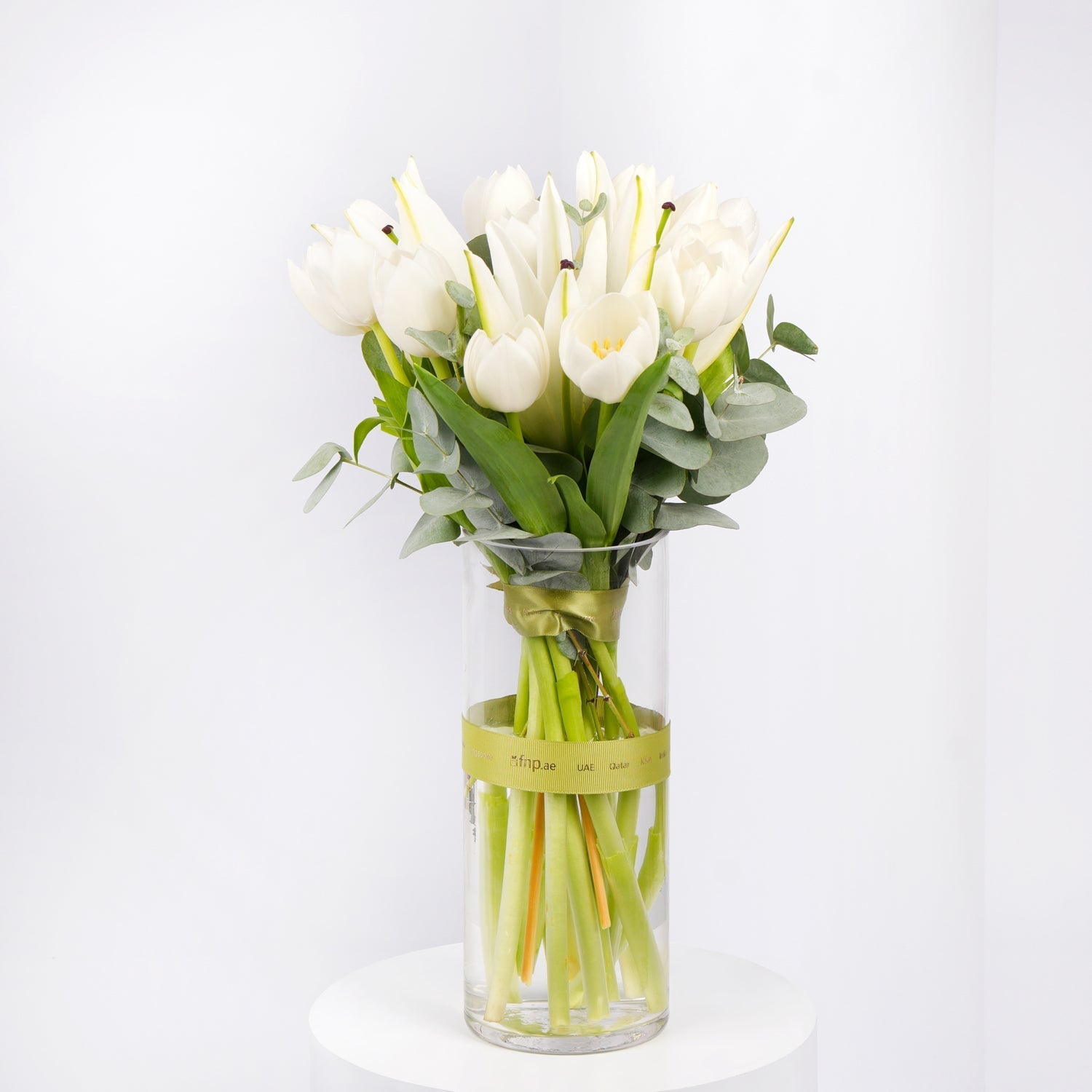 Saada | White Tulip n Lilies Vase