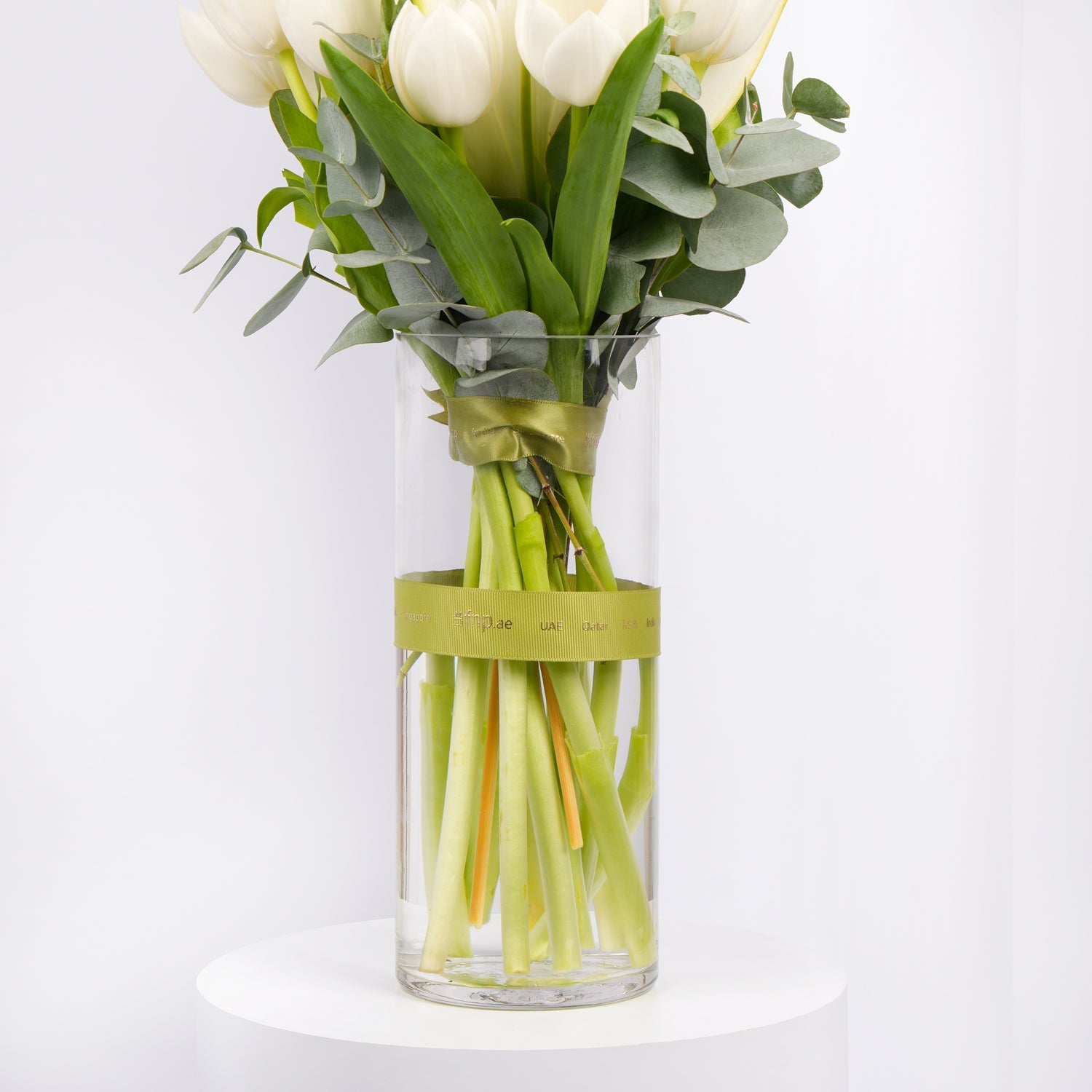 Saada | White Tulip n Lilies Vase